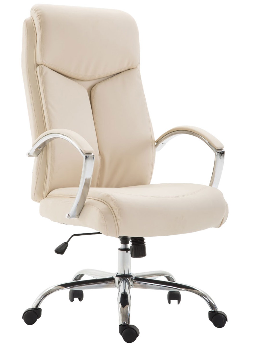 Bureaustoel Vaud kunstleer, crème