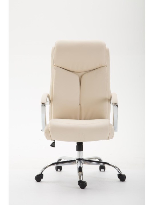 Bureaustoel Vaud kunstleer, crème