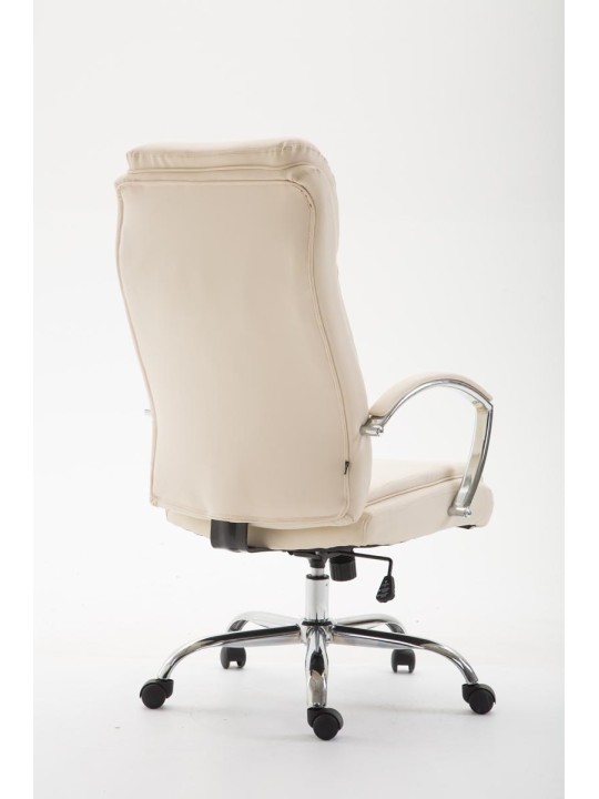 Bureaustoel Vaud kunstleer, crème