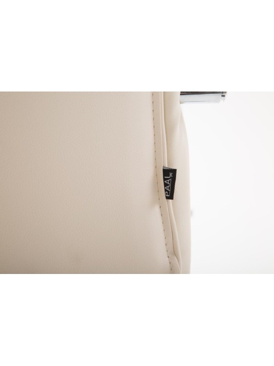 Bureaustoel Vaud kunstleer, crème