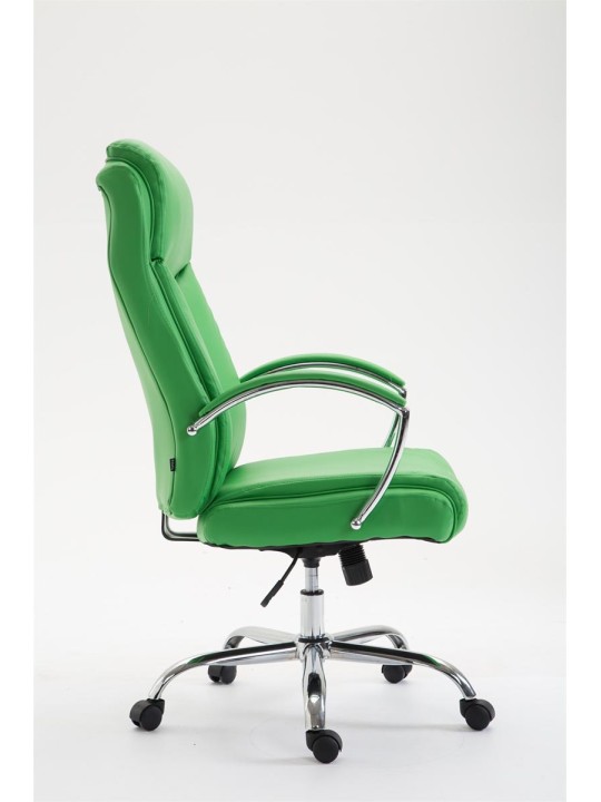 Bureaustoel Vaud kunstleer, groen
