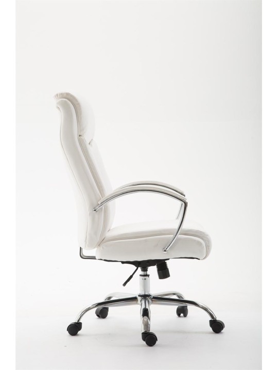Bureaustoel Vaud kunstleer, wit
