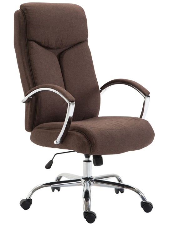 Bureaustoel Vaud stof, bruin