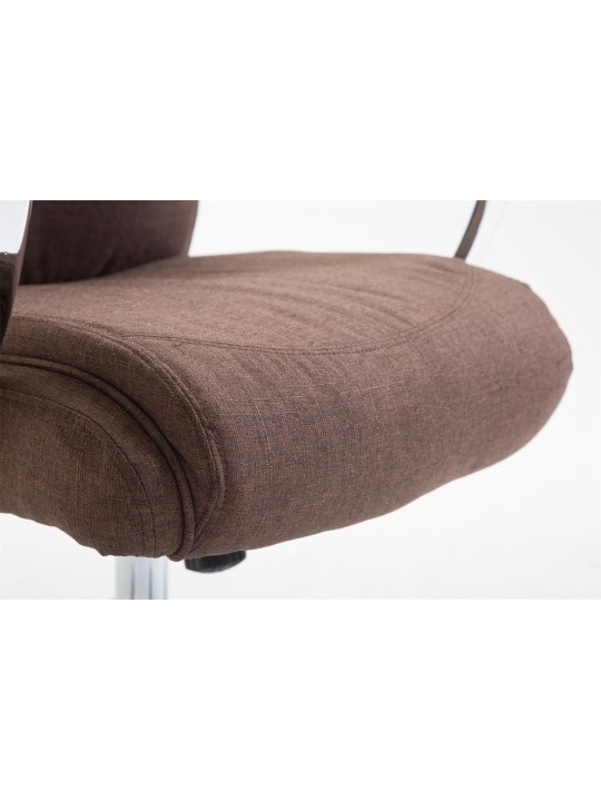 Bureaustoel Vaud stof, bruin