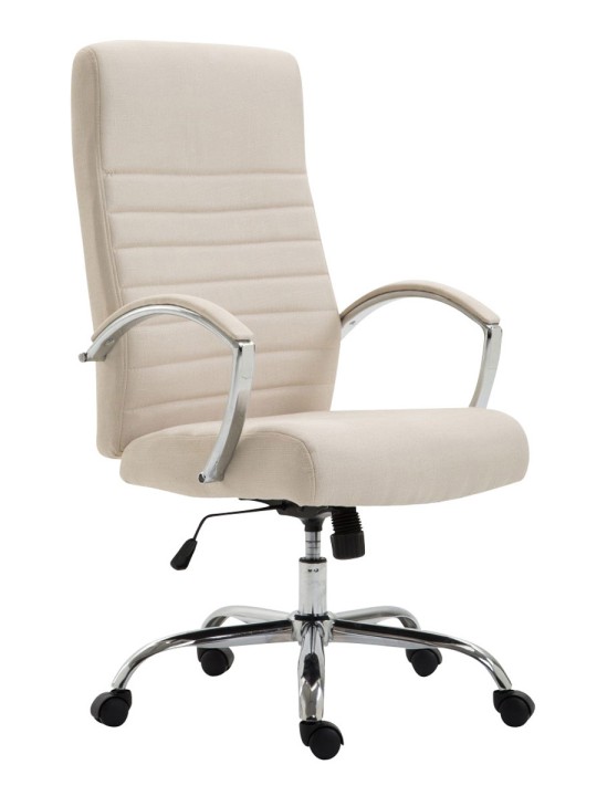 Bureaustoel Wallis stof, crème