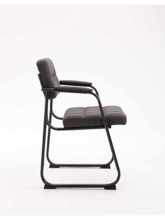 Bezoekersstoel Canada B stof, donkergrijs Bezoekersstoel Canada B stof, donkergrijs
