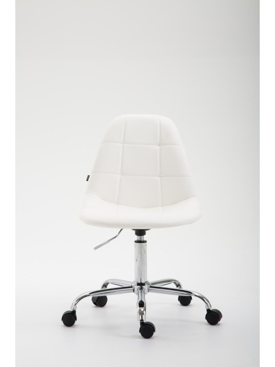 Bureaustoel Reims kunstleer, wit