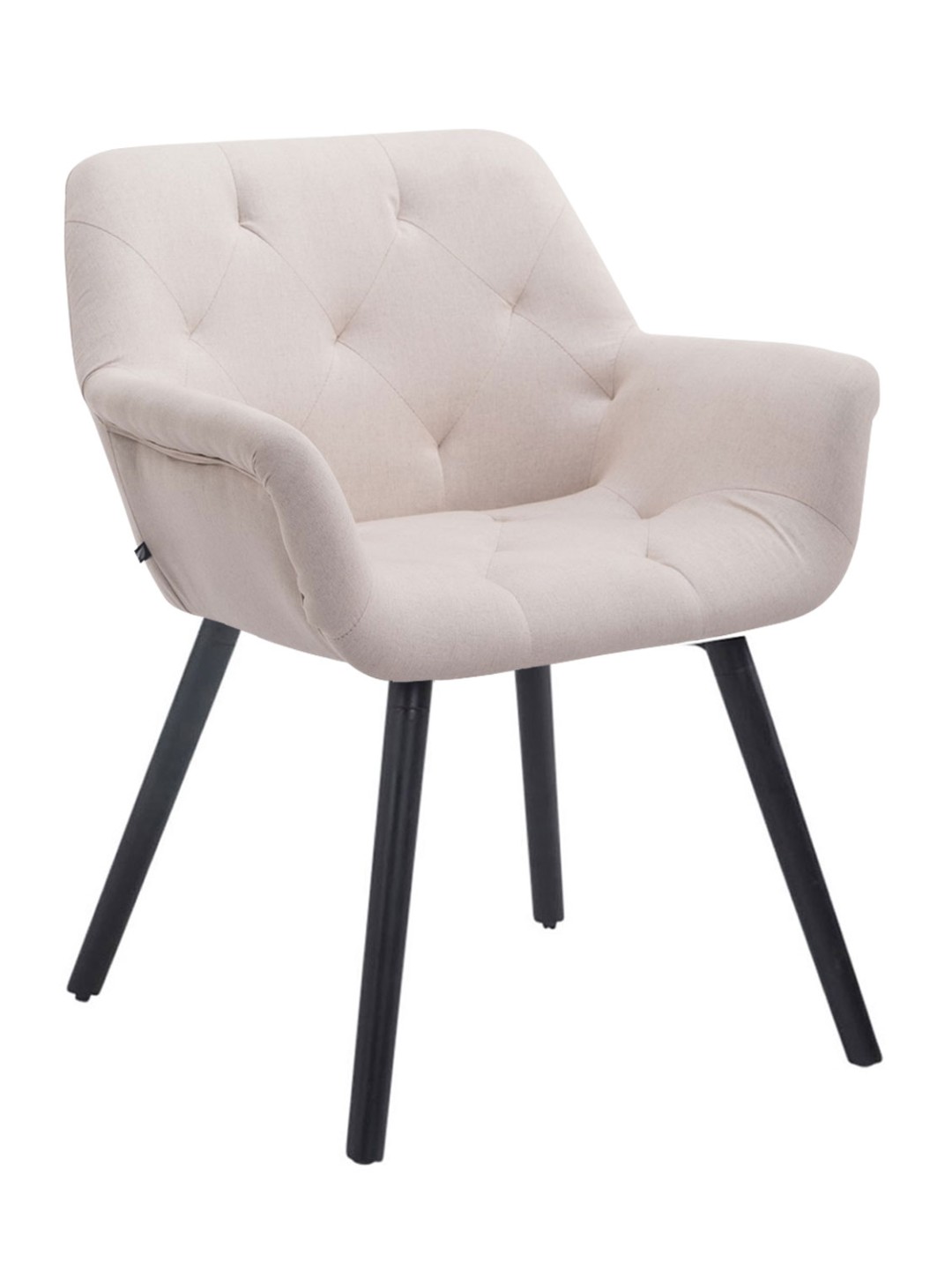 Bezoekersstoel Cassidy stof, beige