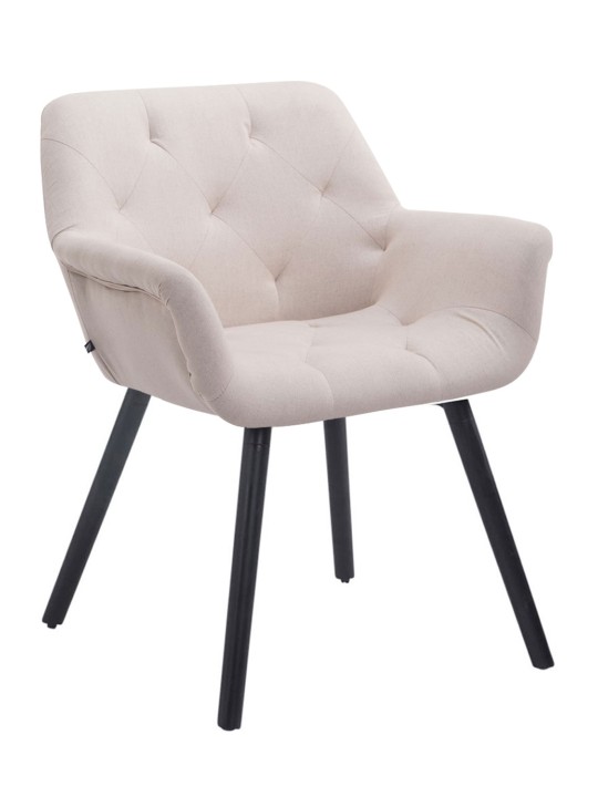 Bezoekersstoel Cassidy stof, beige Bezoekersstoel Cassidy stof, beige