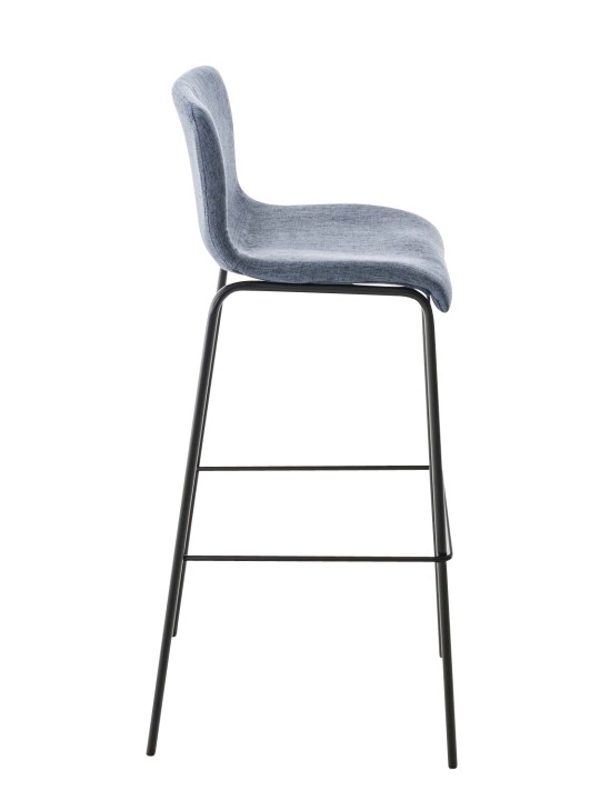 Barkruk Hoover stof 4-poots frame, blauw