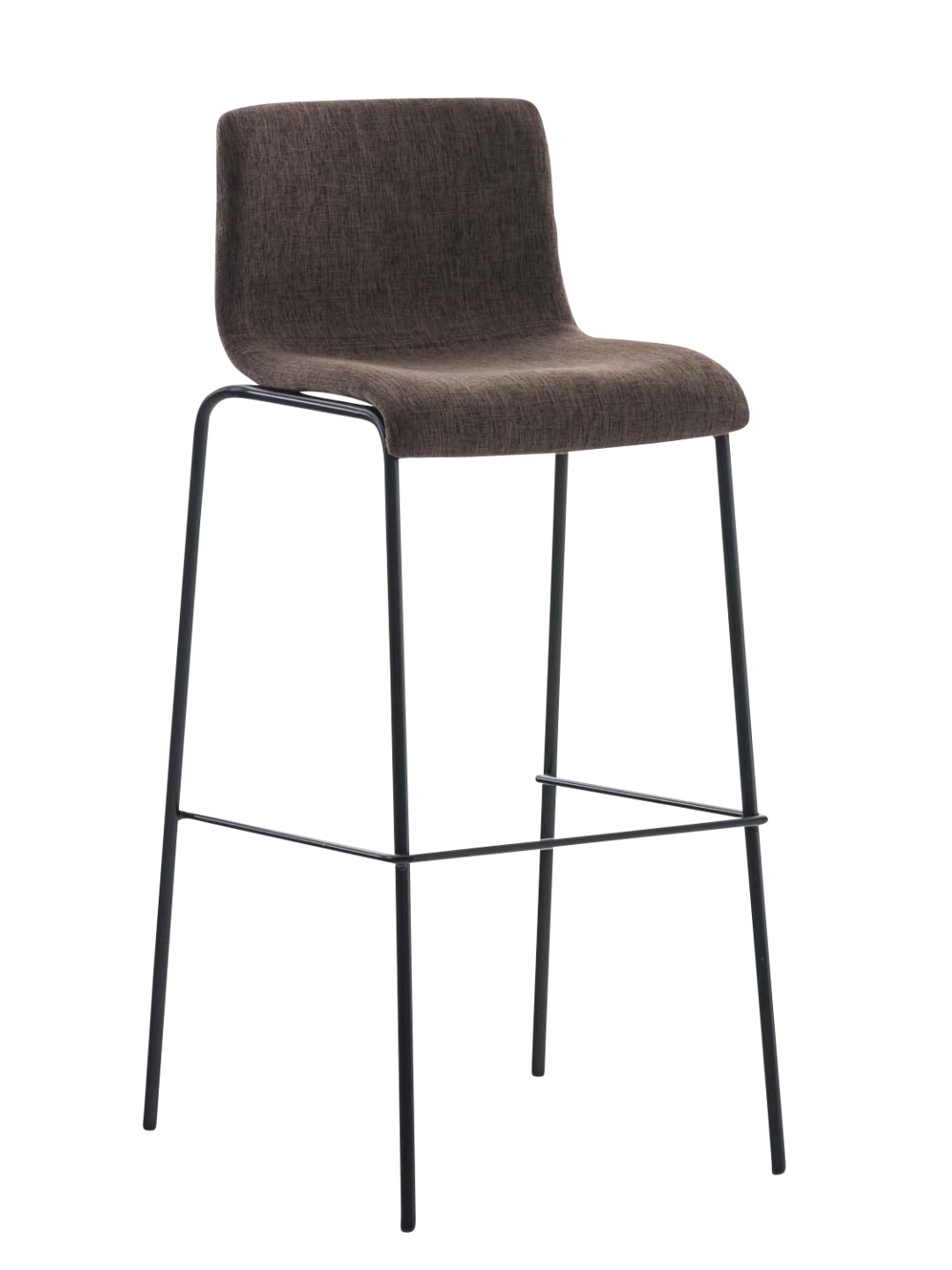 Barkruk Hoover stof 4-poots frame, bruin