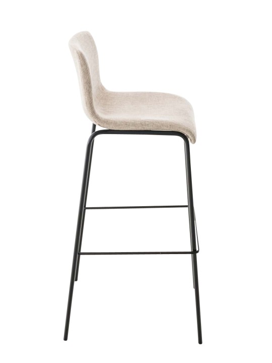 Barkruk Hoover stof 4-poots frame, crème Barkruk Hoover stof 4-poots frame, crème