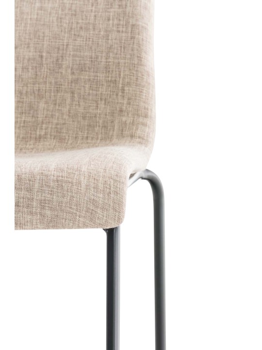 Barkruk Hoover stof 4-poots frame, crème Barkruk Hoover stof 4-poots frame, crème