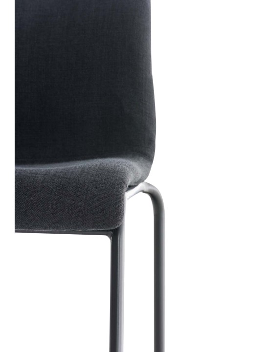 Barkruk Hoover stof 4-poots frame, donkergrijs Barkruk Hoover stof 4-poots frame, donkergrijs