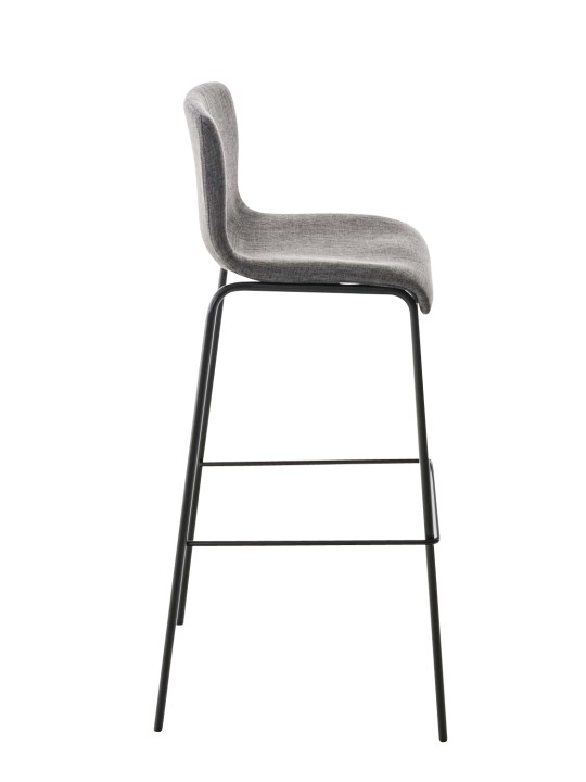 Barkruk Hoover stof 4-poots frame, lichtgrijs