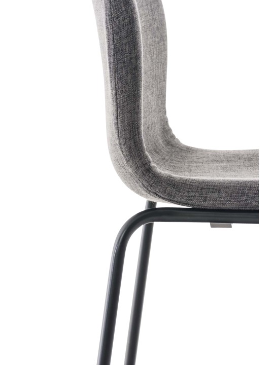 Barkruk Hoover stof 4-poots frame, lichtgrijs