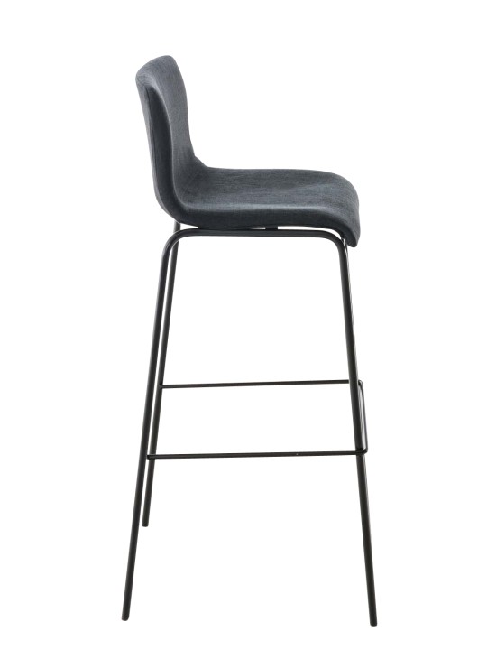 Barkruk Hoover stof 4-poots frame, zwart Barkruk Hoover stof 4-poots frame, zwart