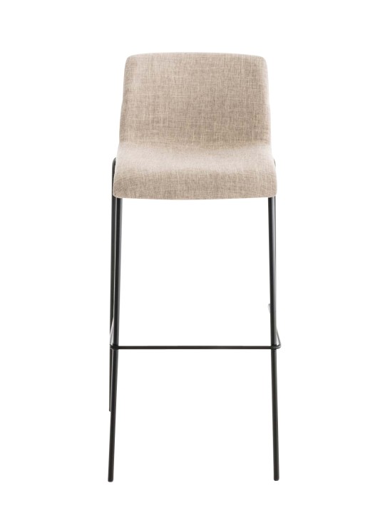 Set van 2 barkrukken Hoover stof 4-poots frame, crème