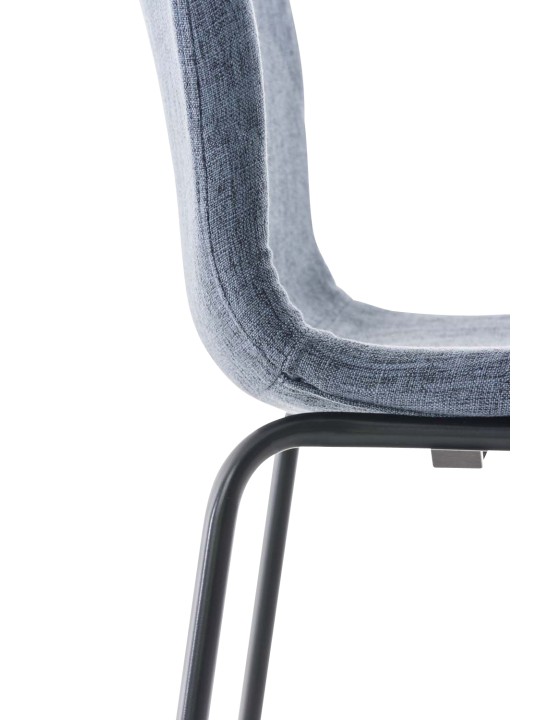 Set van 2 barkrukken Hoover stof 4-poots frame, blauw