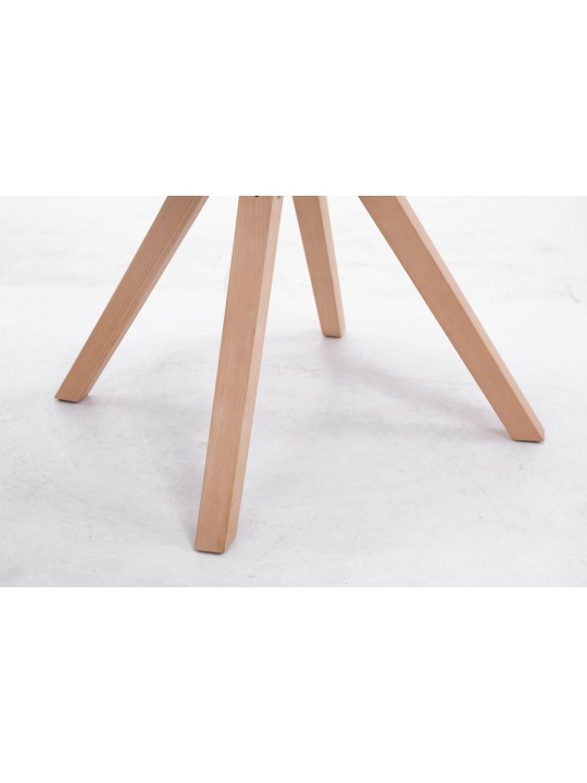 Bezoekersstoel Toulouse stof Natura Square, grijs