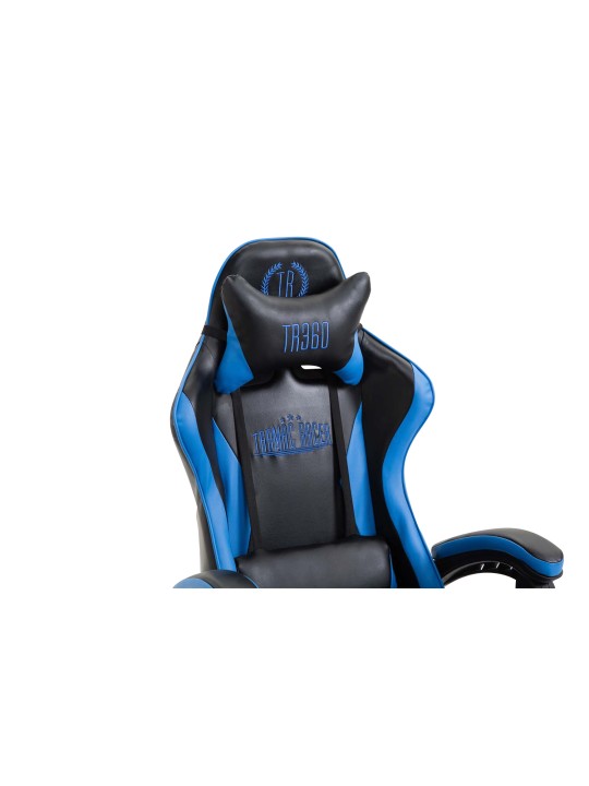 Bureaustoel Ignite kunstleer, zwart/blauw