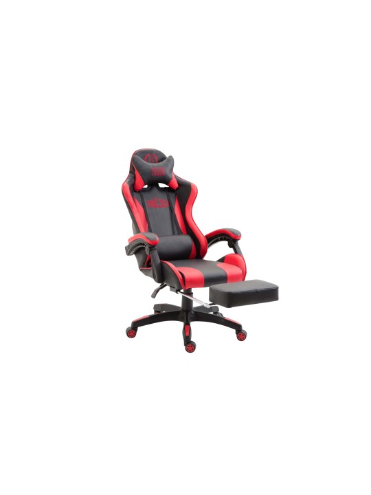 Bureaustoel Ignite kunstleer, zwart/rood