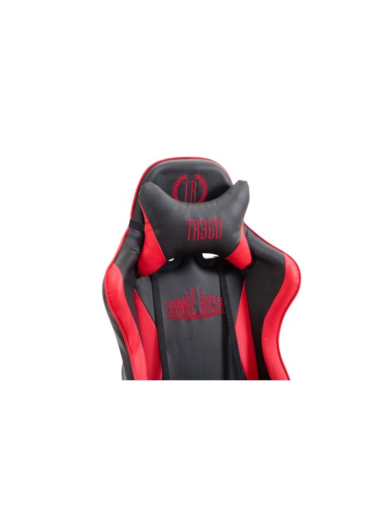 Bureaustoel Ignite kunstleer, zwart/rood