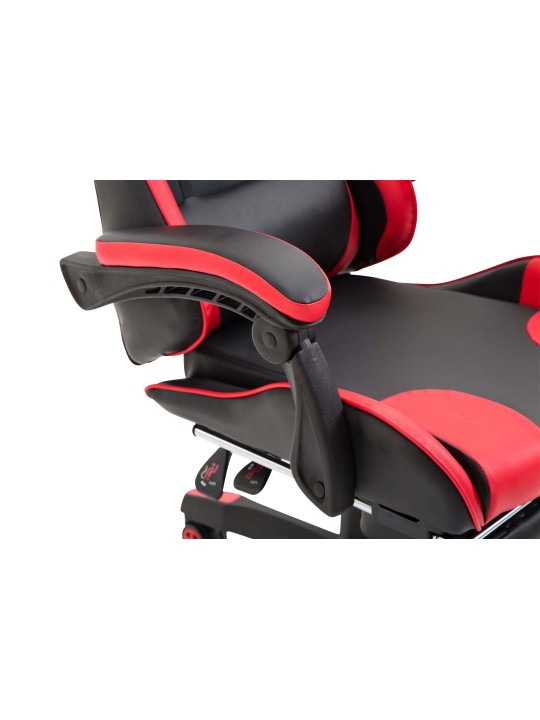 Bureaustoel Ignite kunstleer, zwart/rood