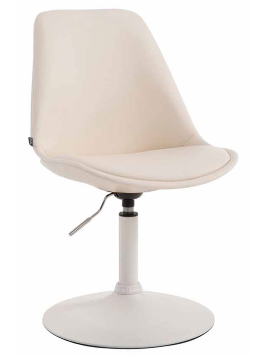 Stoel Maverick W kunstleer, crème