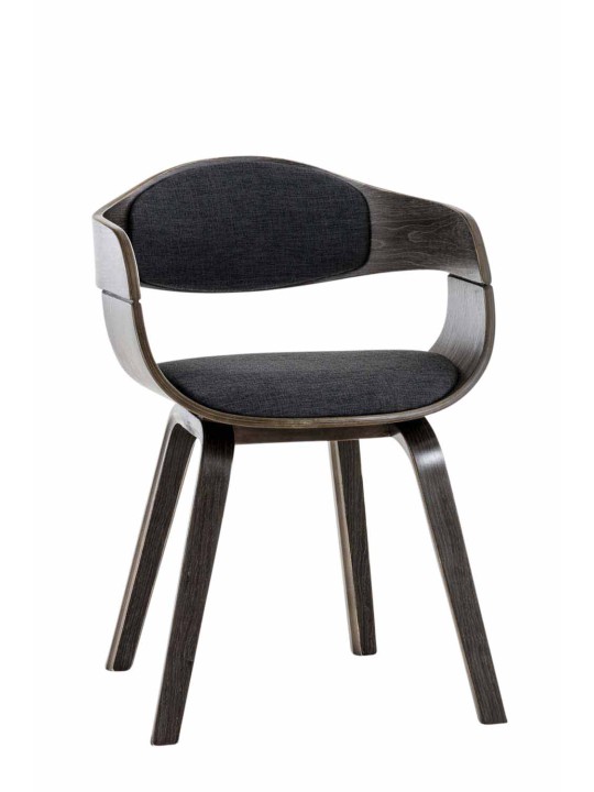 Bezoekersstoel Kingston stof, grijs/donkergrijs Bezoekersstoel Kingston stof, grijs/donkergrijs