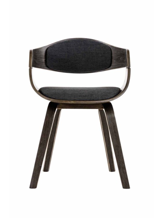 Bezoekersstoel Kingston stof, grijs/donkergrijs Bezoekersstoel Kingston stof, grijs/donkergrijs