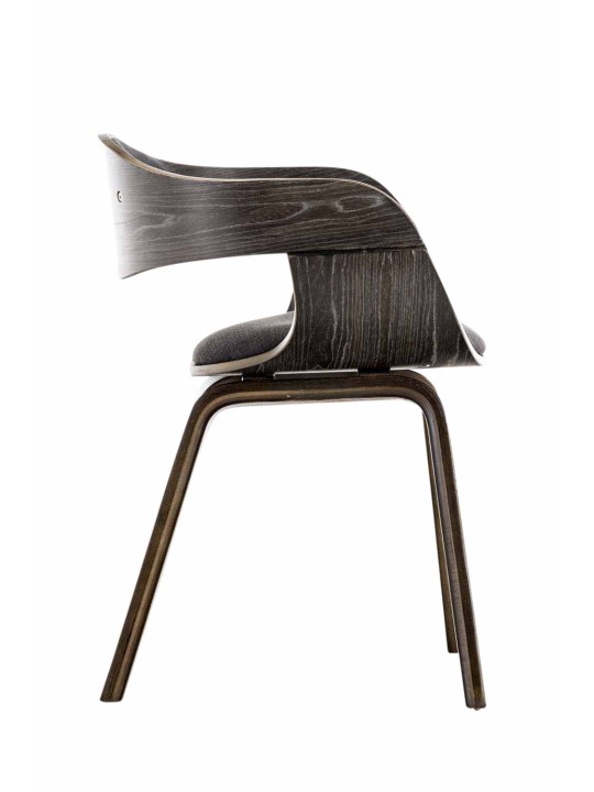 Bezoekersstoel Kingston stof, grijs/donkergrijs Bezoekersstoel Kingston stof, grijs/donkergrijs