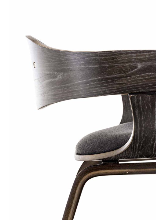 Bezoekersstoel Kingston stof, grijs/donkergrijs Bezoekersstoel Kingston stof, grijs/donkergrijs