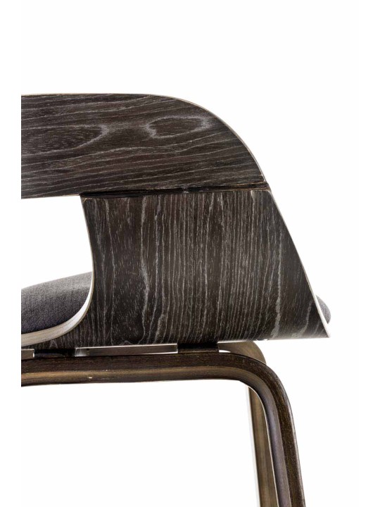 Bezoekersstoel Kingston stof, grijs/donkergrijs Bezoekersstoel Kingston stof, grijs/donkergrijs