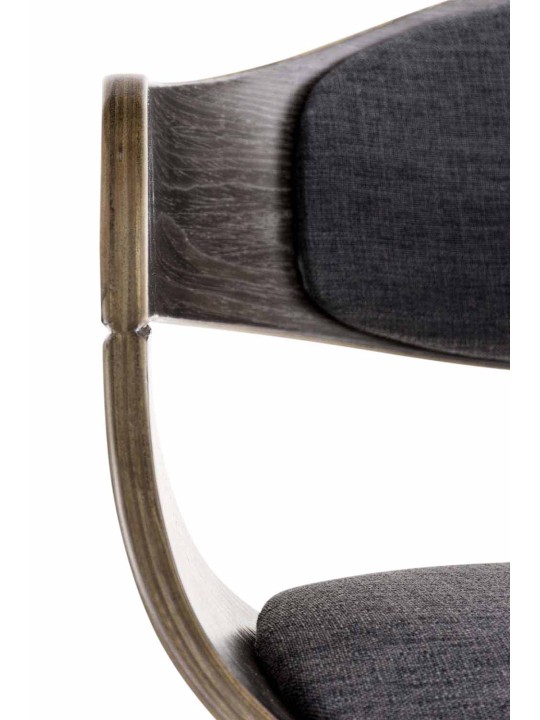 Bezoekersstoel Kingston stof, grijs/donkergrijs Bezoekersstoel Kingston stof, grijs/donkergrijs