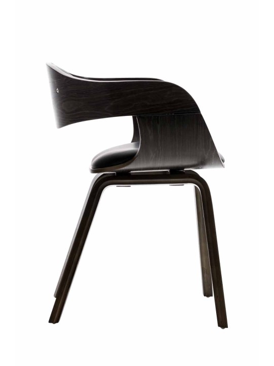 Bezoekersstoel Kingston kunstleer, zwart/grijs Bezoekersstoel Kingston kunstleer, zwart/grijs