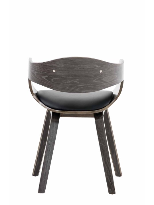 Bezoekersstoel Kingston kunstleer, zwart/grijs Bezoekersstoel Kingston kunstleer, zwart/grijs