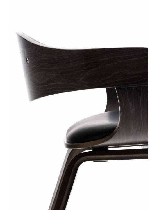 Bezoekersstoel Kingston kunstleer, zwart/grijs Bezoekersstoel Kingston kunstleer, zwart/grijs