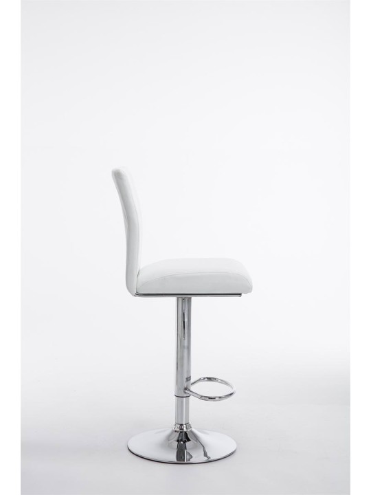 Set van 2 barkrukken Keulen kunstleer chroom, wit