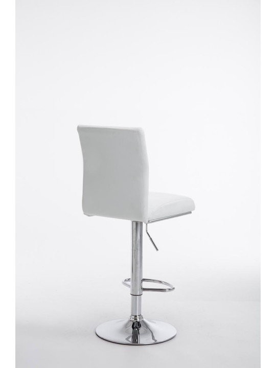 Set van 2 barkrukken Keulen kunstleer chroom, wit