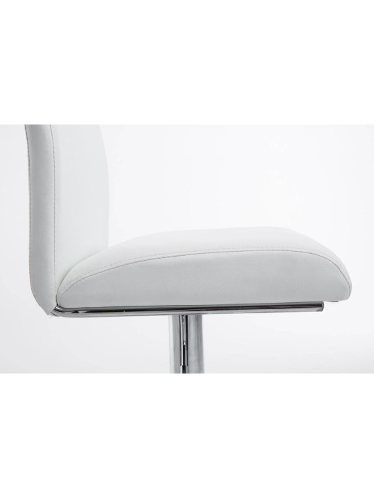 Set van 2 barkrukken Keulen kunstleer chroom, wit