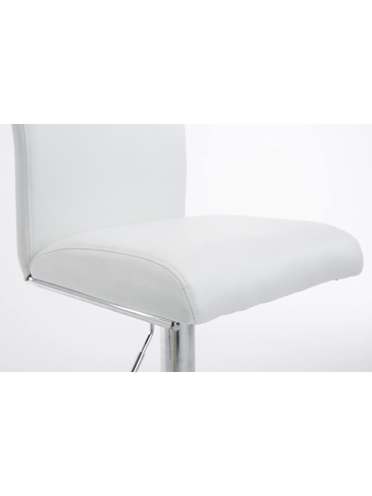 Set van 2 barkrukken Keulen kunstleer chroom, wit