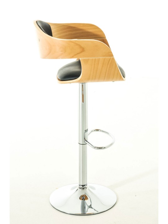 Set van 2 barkrukken Kingston C kunstleer, naturel/zwart