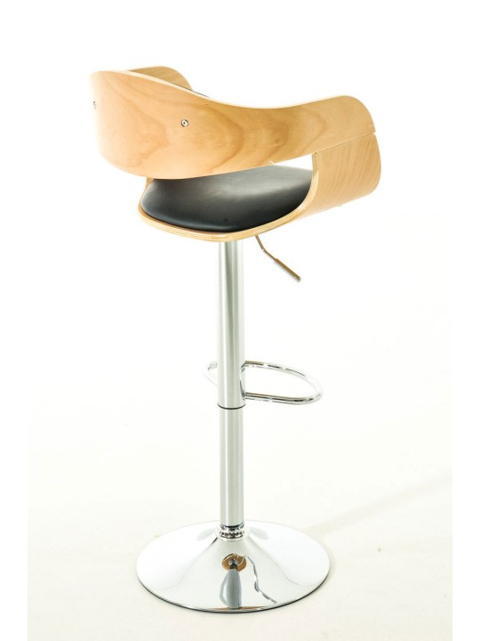 Set van 2 barkrukken Kingston C kunstleer, naturel/zwart