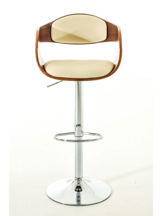 Set van 2 barkrukken Kingston C kunstleer, walnoot/crème Set van 2 barkrukken Kingston C kunstleer, walnoot/crème