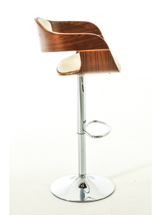 Set van 2 barkrukken Kingston C kunstleer, walnoot/crème Set van 2 barkrukken Kingston C kunstleer, walnoot/crème