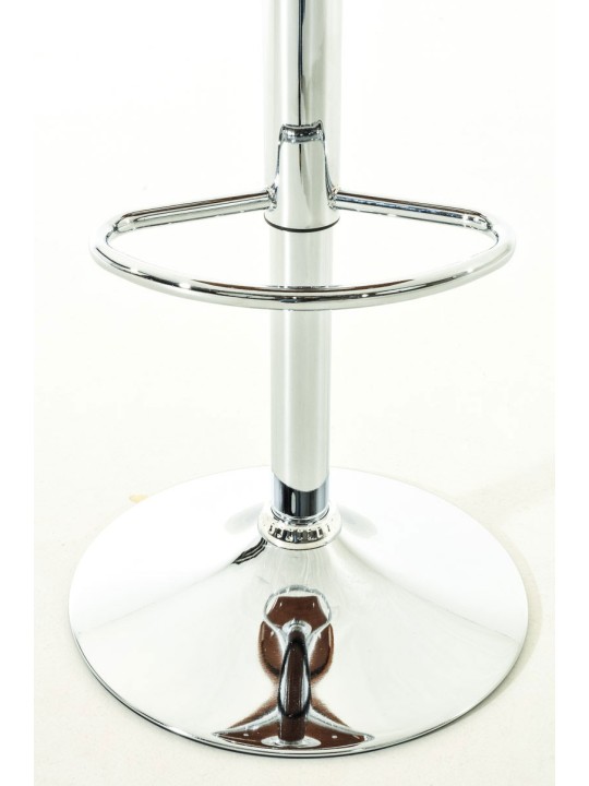 Set van 2 barkrukken Kingston C kunstleer, walnoot/wit