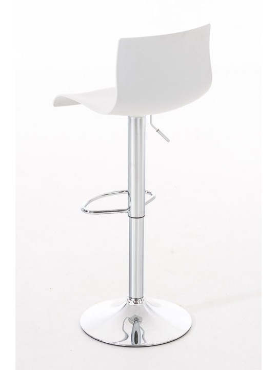 Set van 2 barkrukken Hoover kunststof chroom, wit