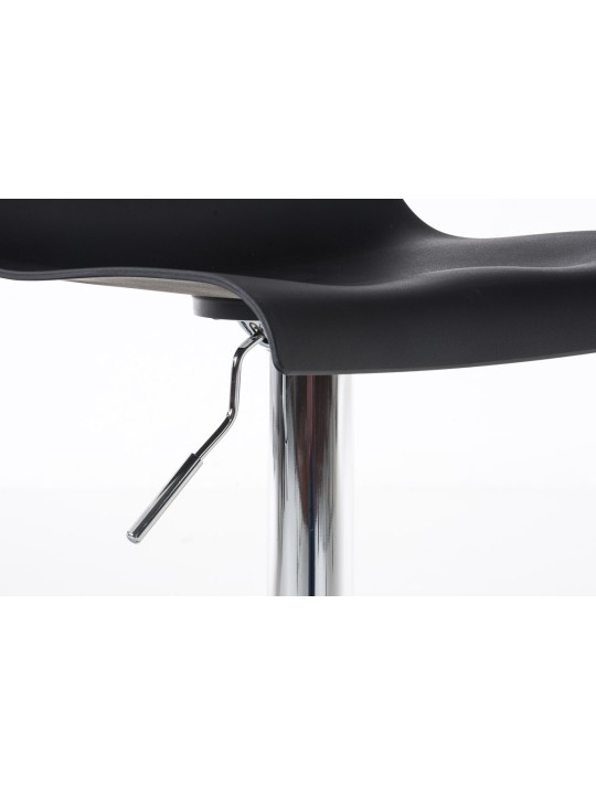 Set van 2 barkrukken Hoover kunststof chroom, zwart