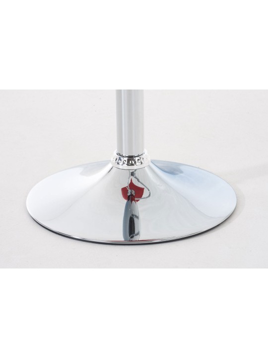 Set van 2 barkrukken Hoover kunststof chroom, rood